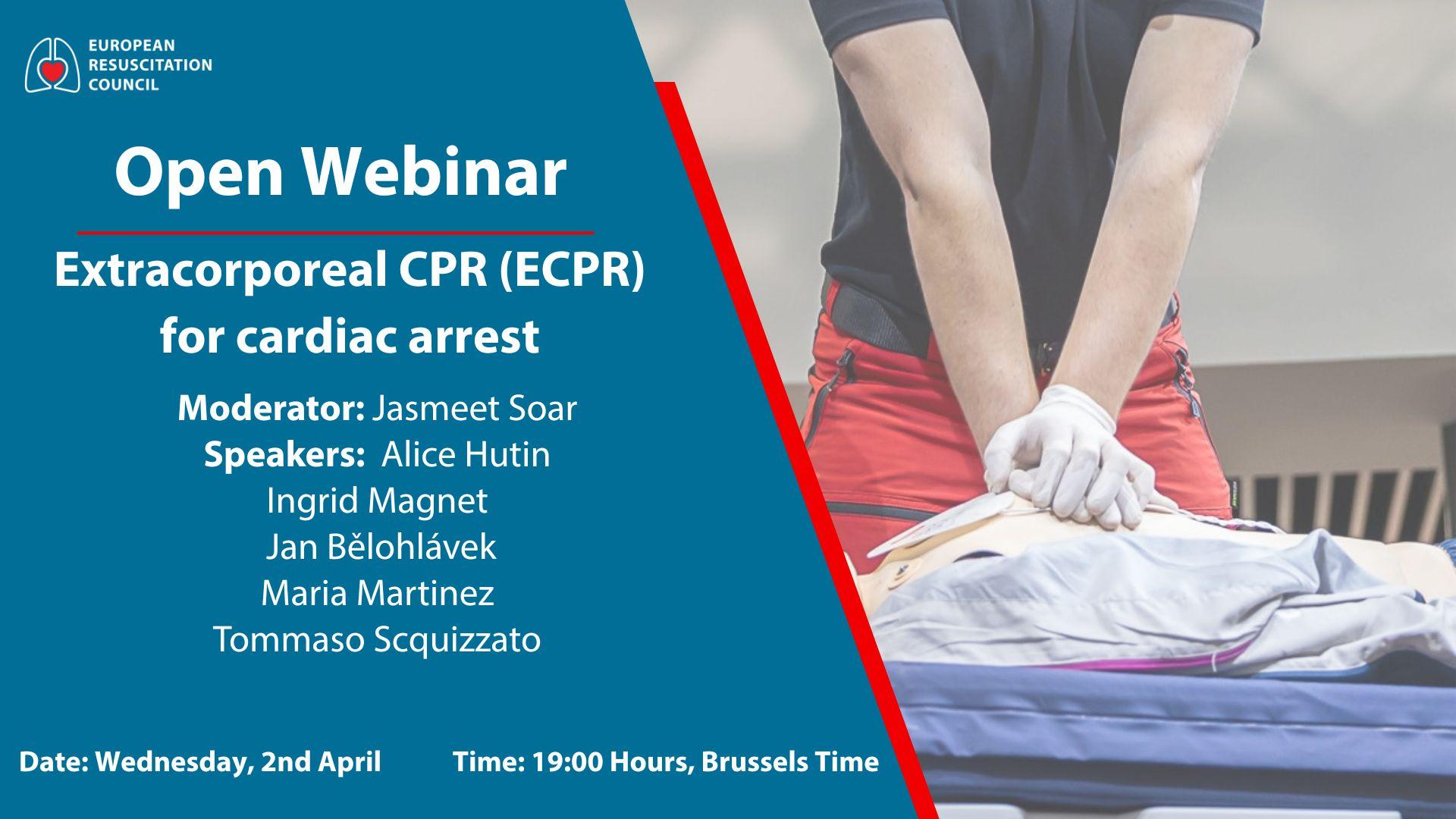 Open Webinar: Extracorporeal CPR (ECPR) for Cardiac Arrest