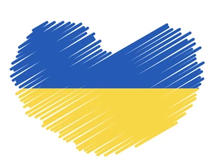 Blue and Yellow Heart