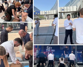 The ERC Brings Lifesaving Skills to the European Parliament, Brussels